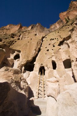 Bandelier New Mexico Cliff Dwellings clipart