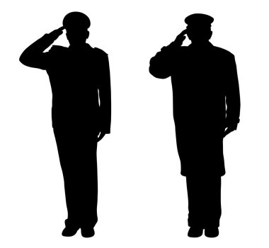 Saluting clipart