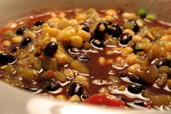 Slow Cooking Spicy Soup — Stock Image Slow Cooking Spicy Soup Royalty Free Stock Photos