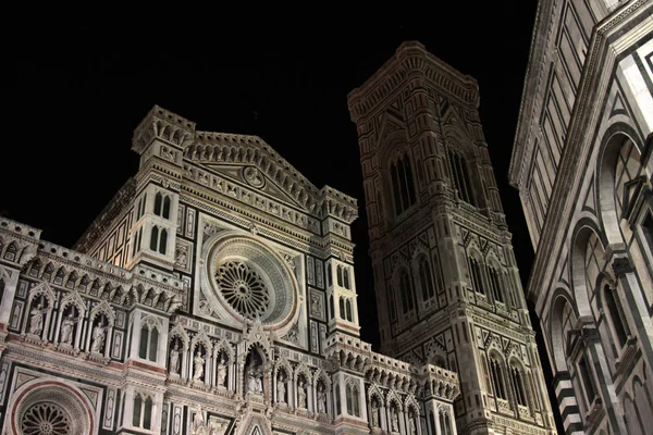 Florence Kathedraal, de klokkentoren en de bapistry — Stockfoto