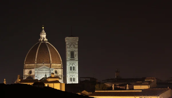 Florenz Skyline bei Nacht — Stockfoto