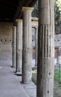 Columns in Pompeii clipart