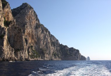Capri kıyı şeridi