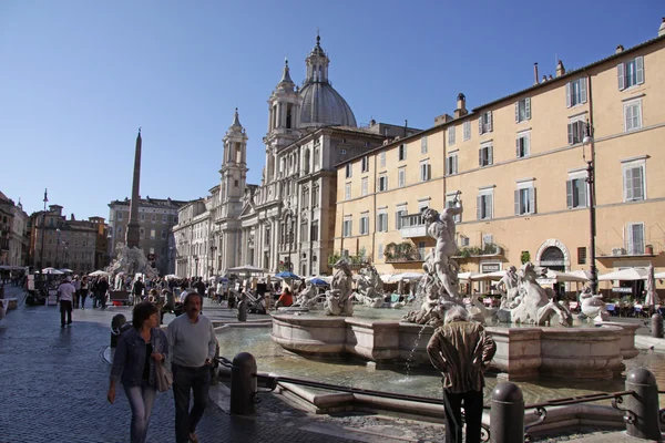 Piazza Navona Fontes — Fotografia de Stock