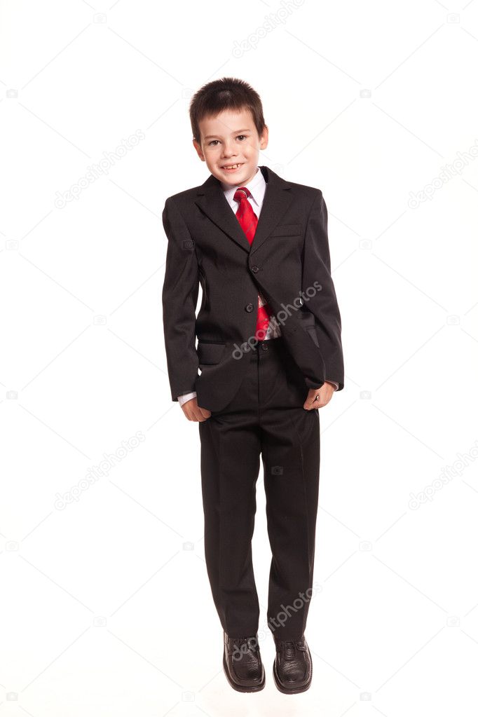 Boy in official dresscode