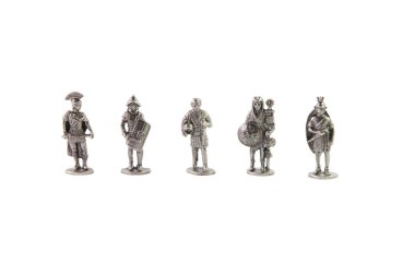 Full set of tin Roman antique soldiers clipart