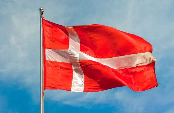 Danimarka'dan bayrak — Stok fotoğraf