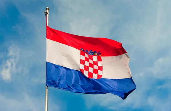 Bandeira da croácia — Fotografia de Stock