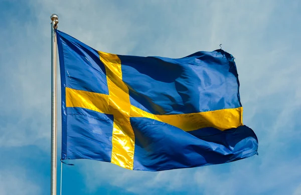 スウェーデンから旗します。 — ストック写真