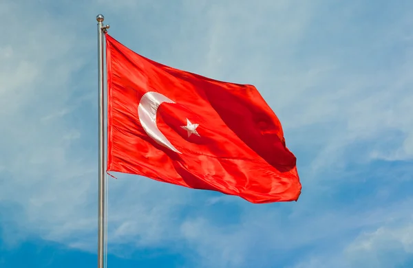 Flaga z Turcji — Zdjęcie stockowe