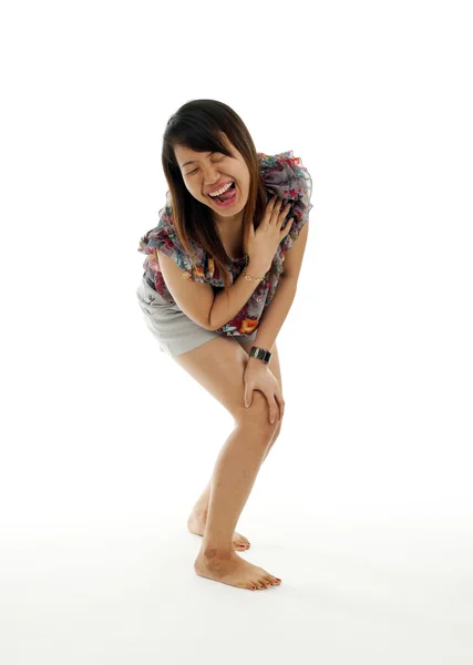 Young asian laughing — Stock Photo, Image