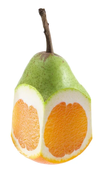 梨和橙的混合体 — 图库照片