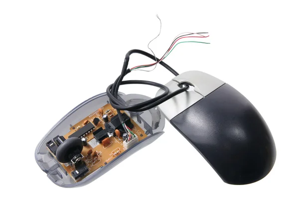 Ratón roto ordenador — Foto de Stock