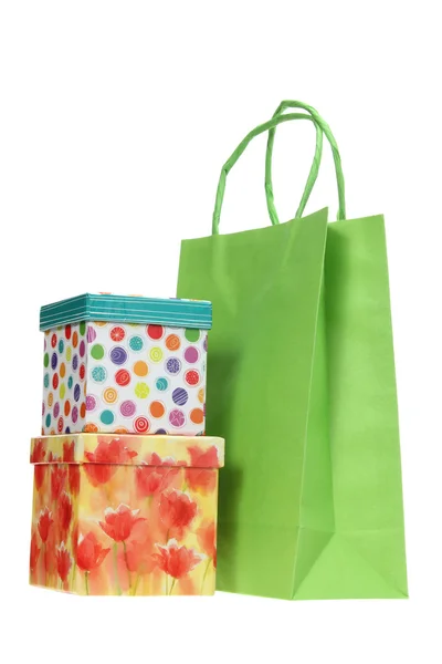 Scatole regalo e Shopping Bag — Foto Stock