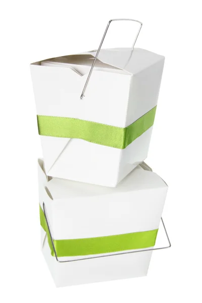 Pila de cajas de comida para llevar — Foto de Stock