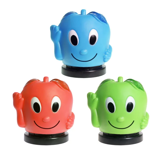 Apple Smiley Toys — Stock Photo, Image