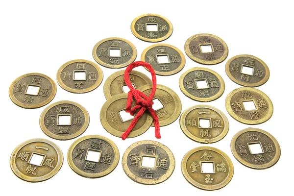 Chińskie monety antyczne — Zdjęcie stockowe