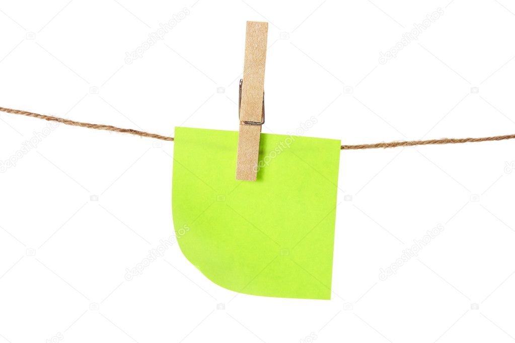 Adhesive Note Paper and Clothes Line
