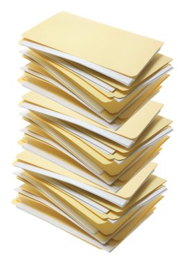 Stack of Manila File Folders clipart