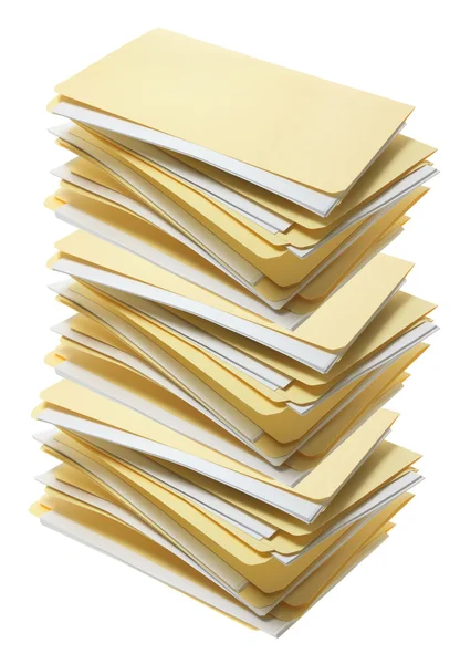 Stack of Manila File Folders — Stock Photo, Image