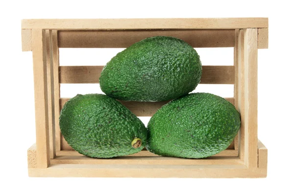 Avokado i låda — Stockfoto