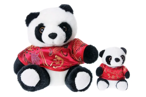 Pandas de brinquedo — Fotografia de Stock
