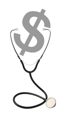 Stethoscope with Dollar Sign clipart