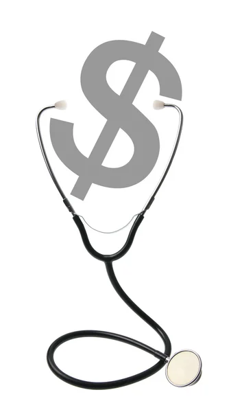 Stethoscope with Dollar Sign — Stock Photo, Image