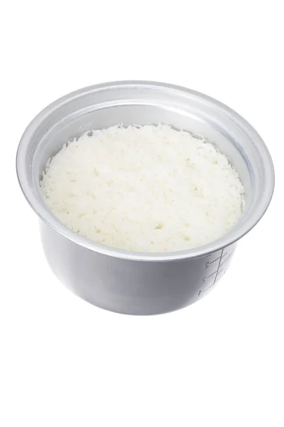 Topf mit gekochten Reis — Stockfoto