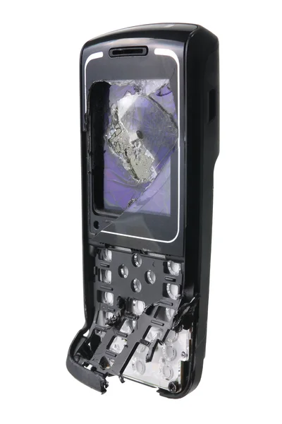 Сломанной мобільного телефону — стокове фото