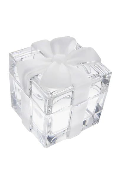 Caixa de presente de cristal — Fotografia de Stock