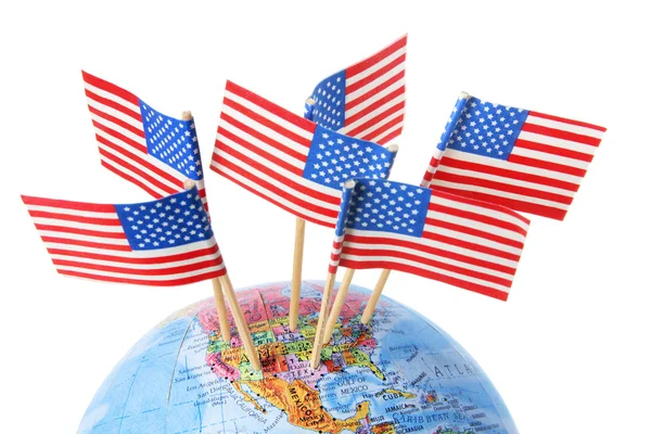 Bandiere americane — Foto Stock