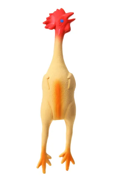 Leksak gummi kyckling — Stockfoto