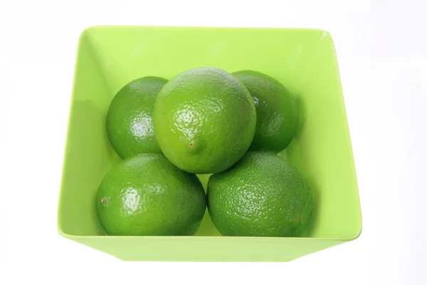 Bowl of Limes — Stock Photo, Image