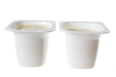 Tubs of Yoghurt clipart