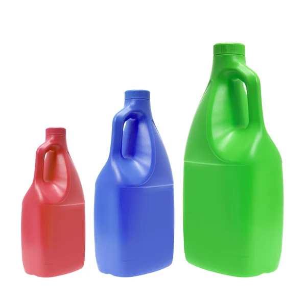 Rengöringsmedel flaskor — Stockfoto