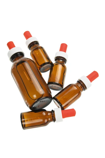 Botellas de aceite de masaje — Foto de Stock