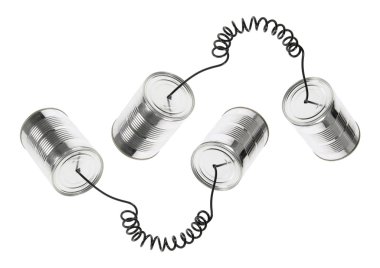 Tin Can Telephones clipart