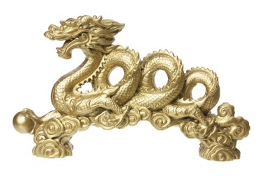 Golden dragon heykelcik