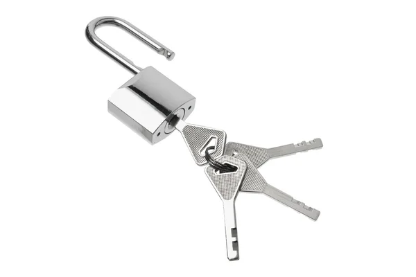 Padlock and Keys — Stock Photo, Image