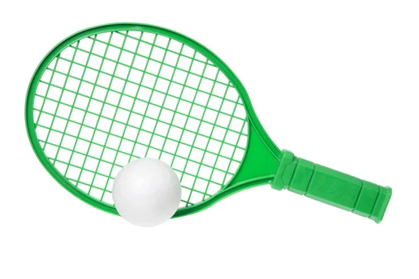 Toy Racket and Ball — Stock Photo, Image