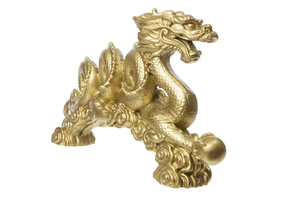 Goldene Drachenfigur — Stockfoto