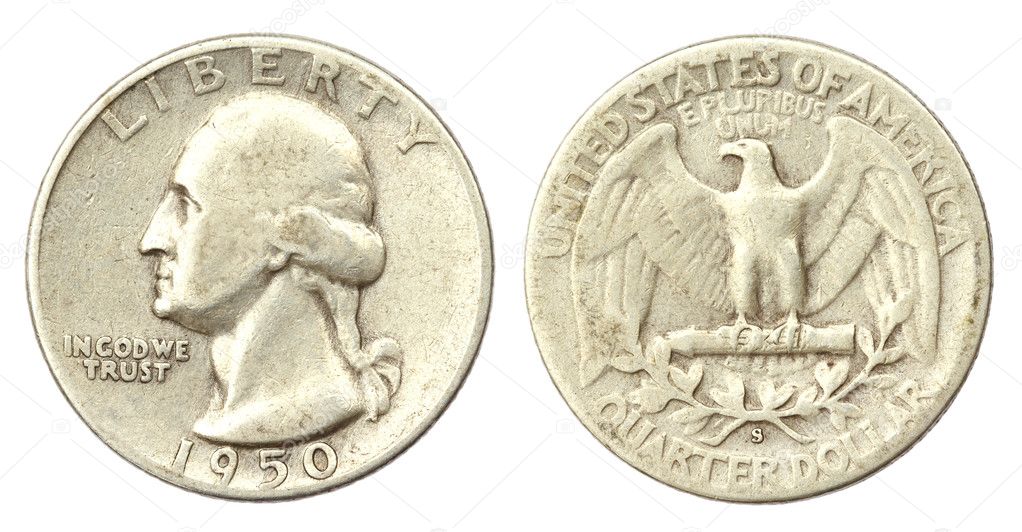 Quarter Dollar Coin of USA of 1950