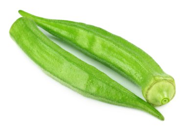 Fresh okras clipart