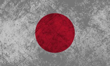Japon bayrağı grunge