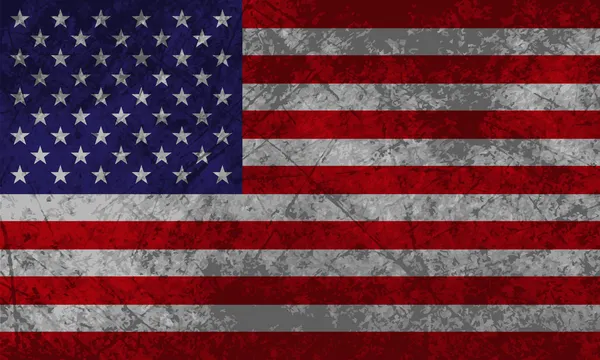 Amerykańska flaga grunge — Wektor stockowy