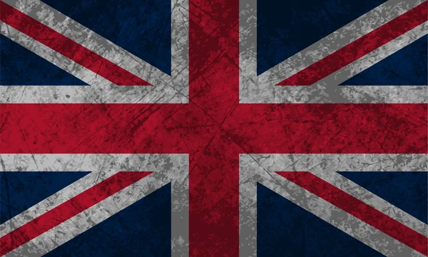 Bandeira britânica grunge —  Vetores de Stock