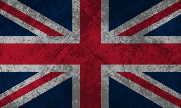 Bandeira britânica grunge Gráficos Vetores