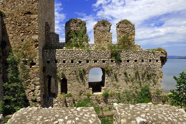 Detaljer för golubac fästning i Serbien — Stockfoto