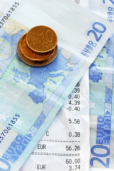 Bills and money — Stock Photo, Image